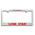 Metal License Frame - 1 Color Raised Imprint